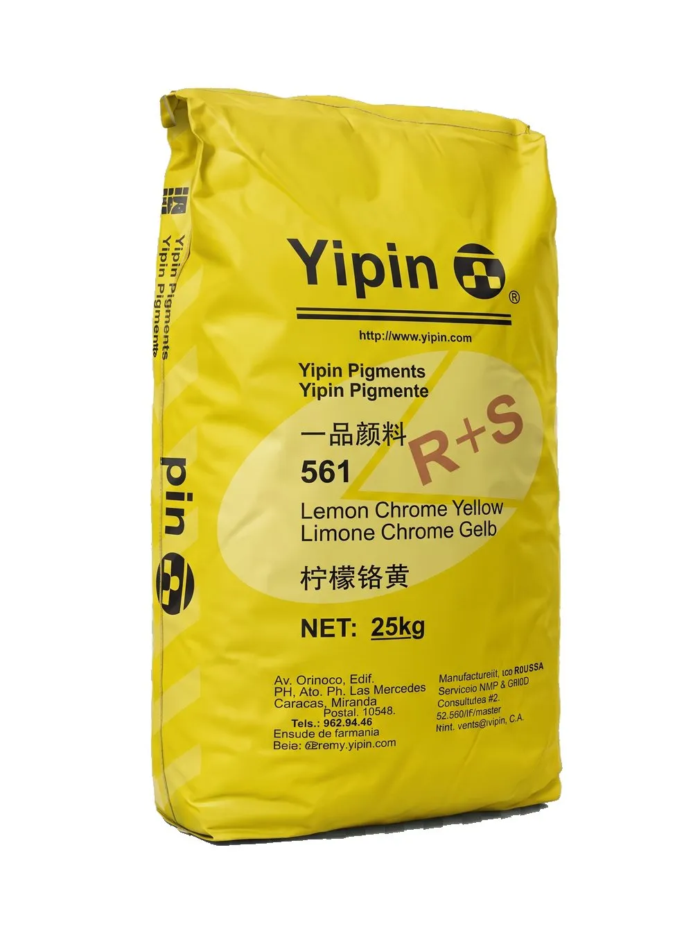 Saco de pigmento Amarillo Cromo Limón 561 (Yipin)