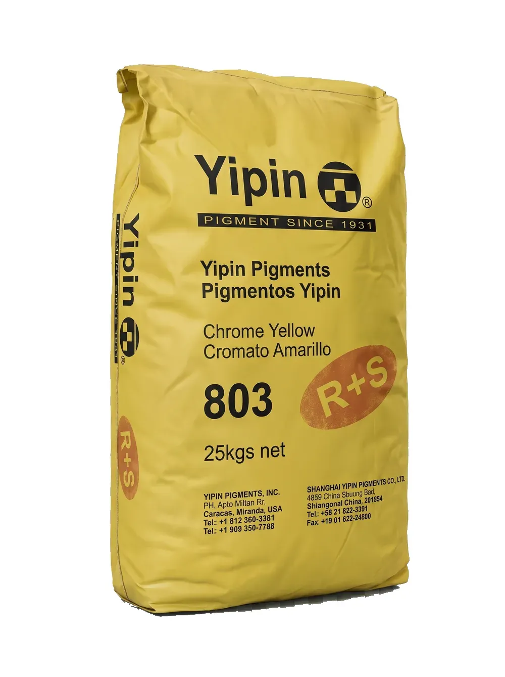 Saco de pigmento Amarillo Cromo Medio 803 (Yipin)