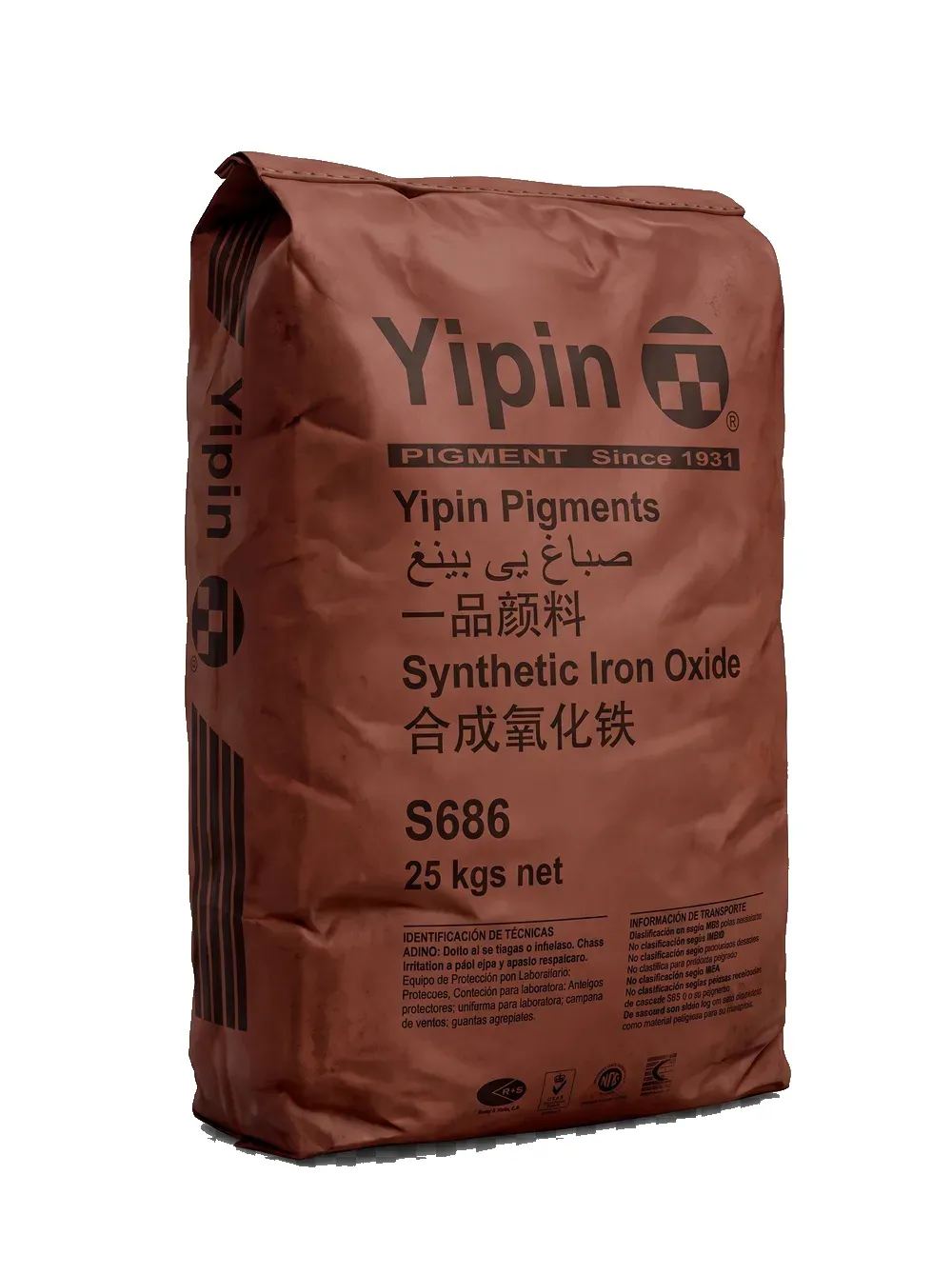 Saco de pigmento Óxido de Hierro Marrón S686 (Yipin)