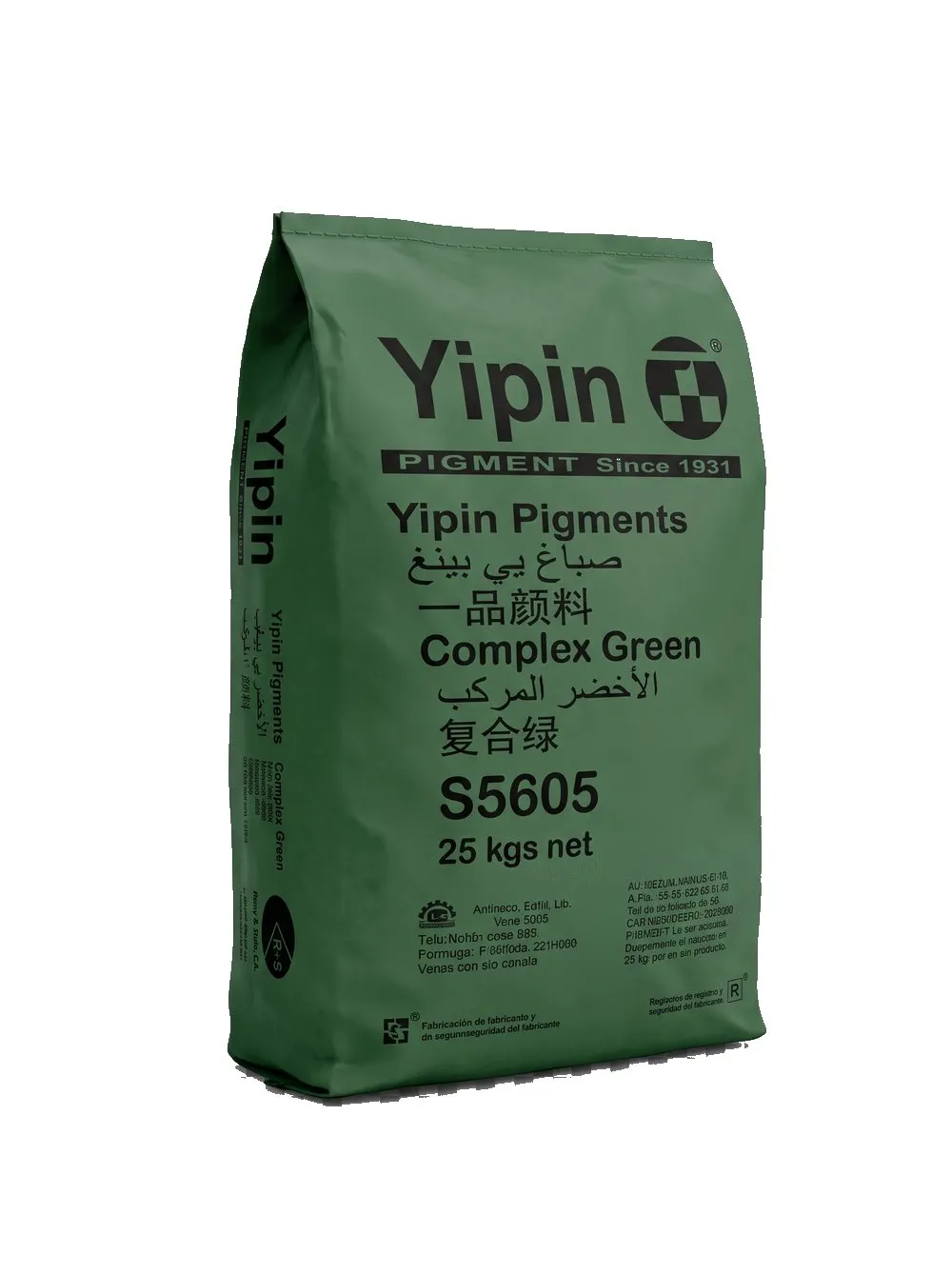Saco de Óxido de Hierro Verde Complex Green S5605 (Yipin)