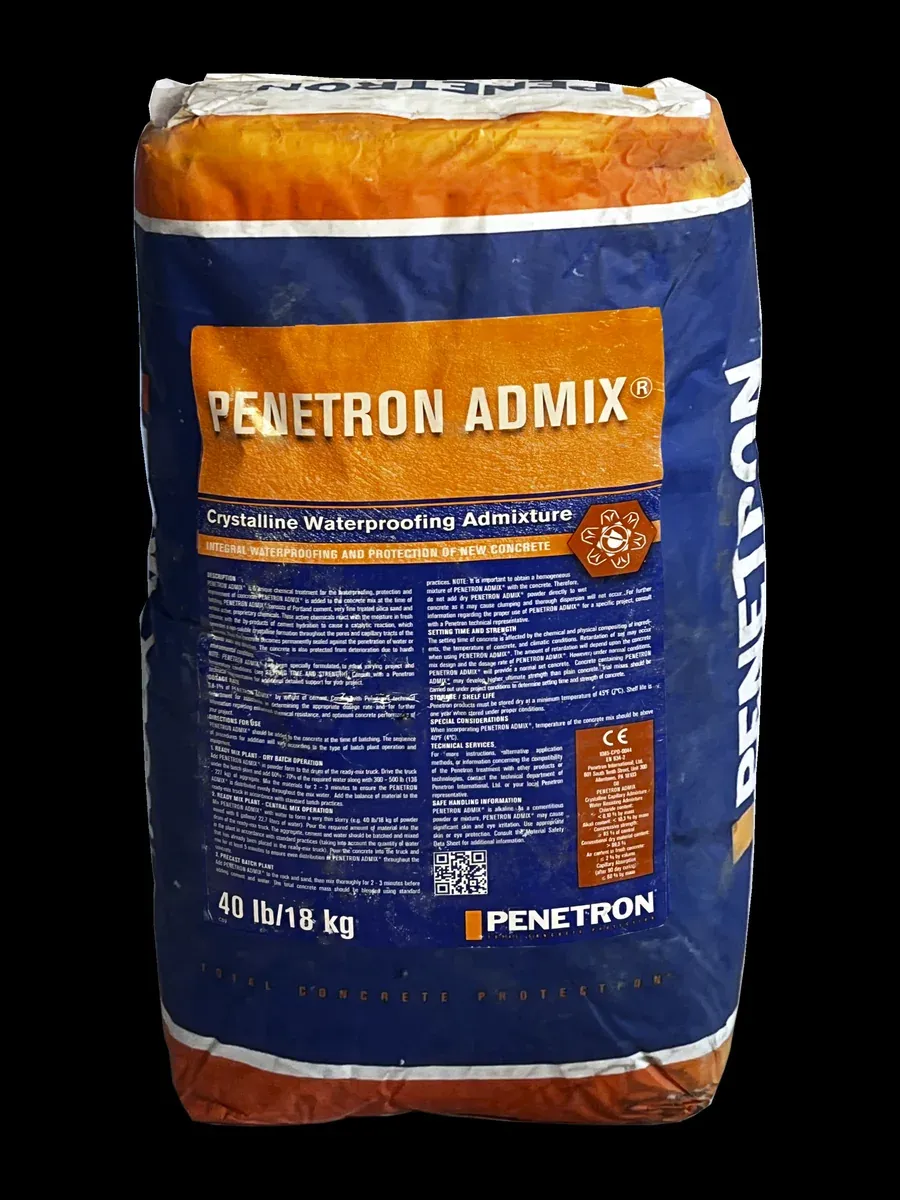Saco de Penetron Admix — impermeabilizante integral por cristalización